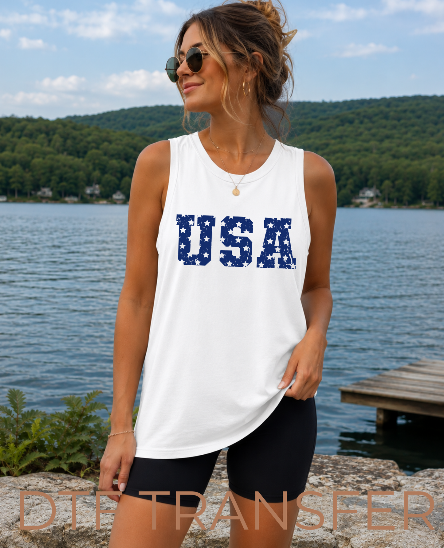 USA Distressed DTF Transfer