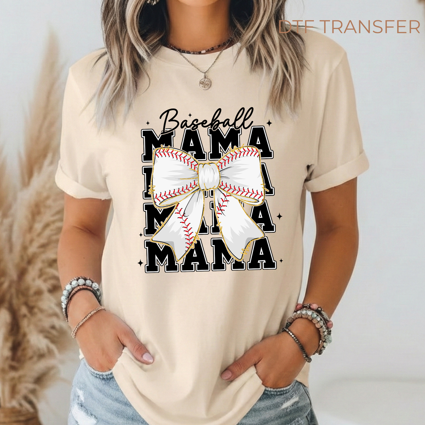 Baseball Mama Personalized DTF Transfer
