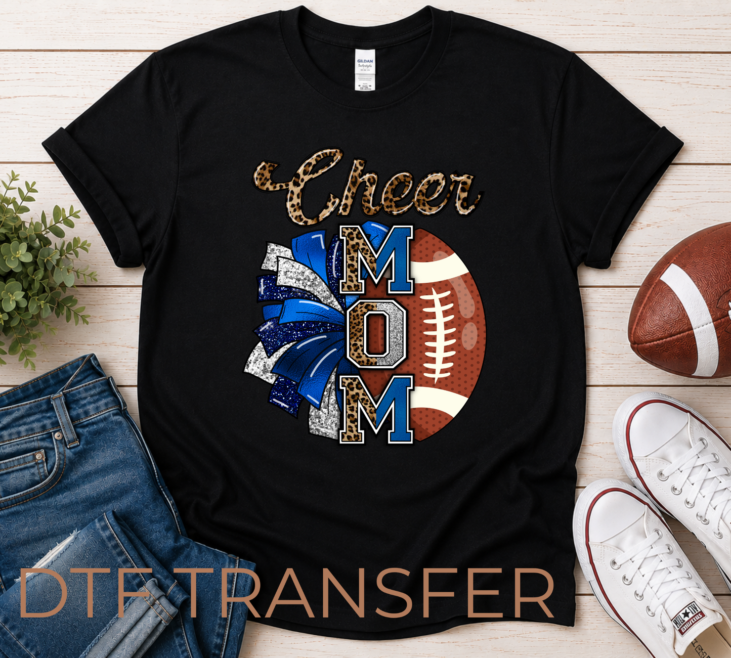 Cheer Mom Blue DTF