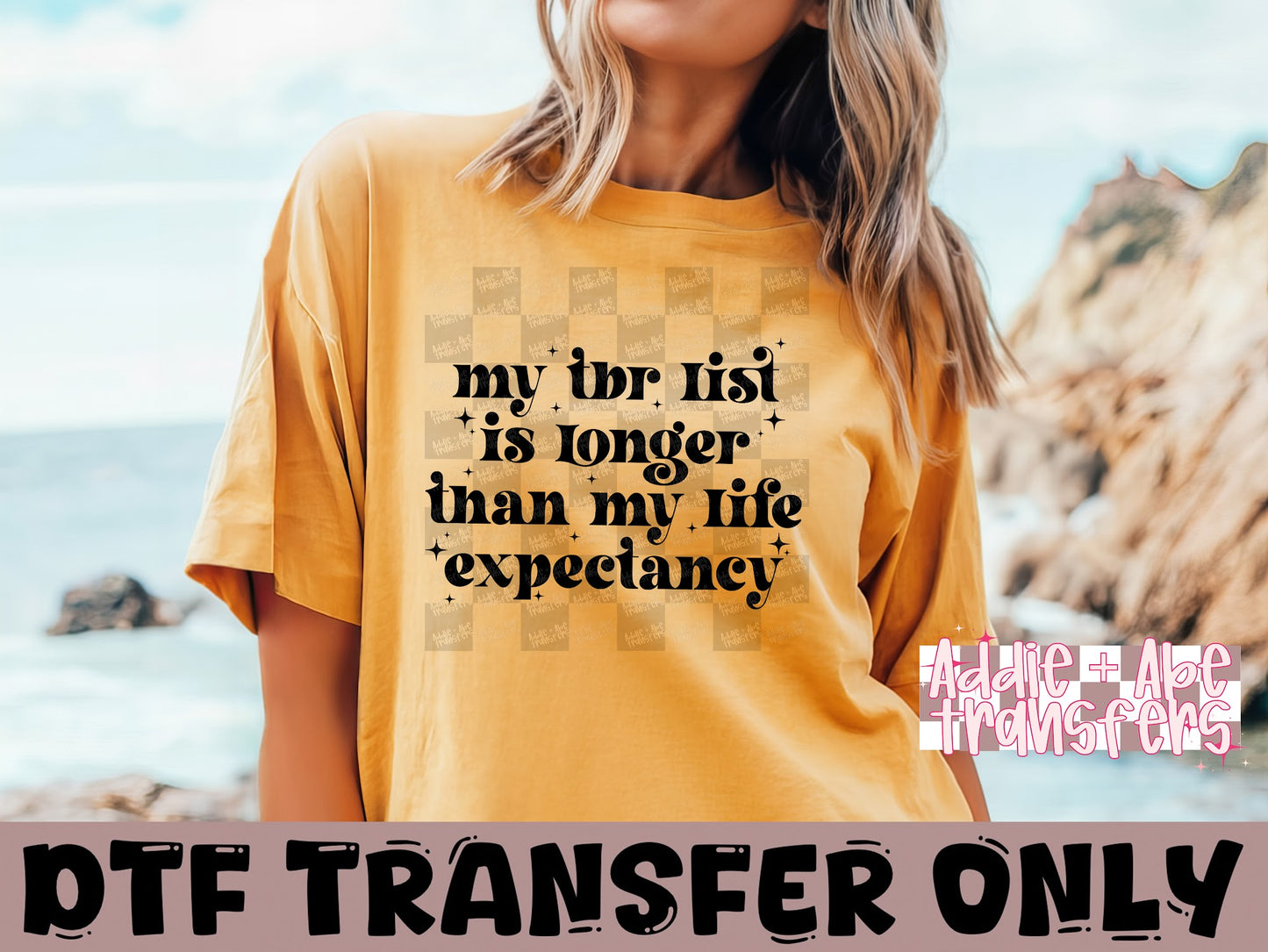 My TBR List DTF Transfer