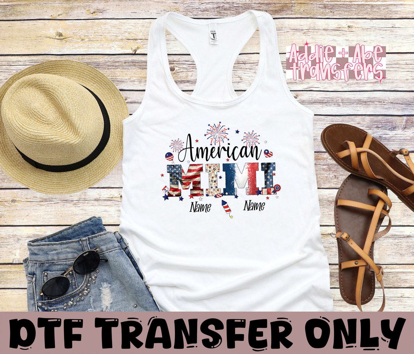 American MIMI Custom DTF Transfer