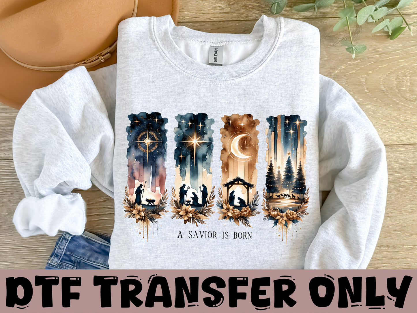 A Savior is Born DTF Transfer