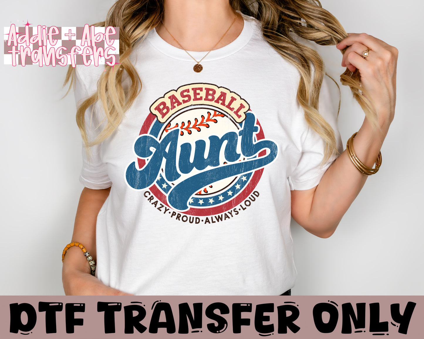 Baseball Aunt DTF Transfer