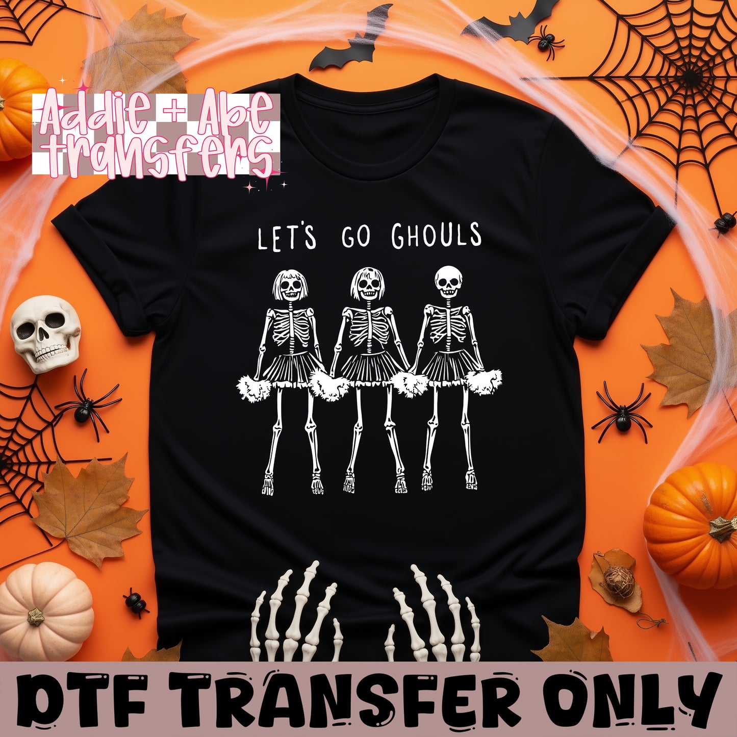 Let's go Ghouls Cheer DTF Transfer