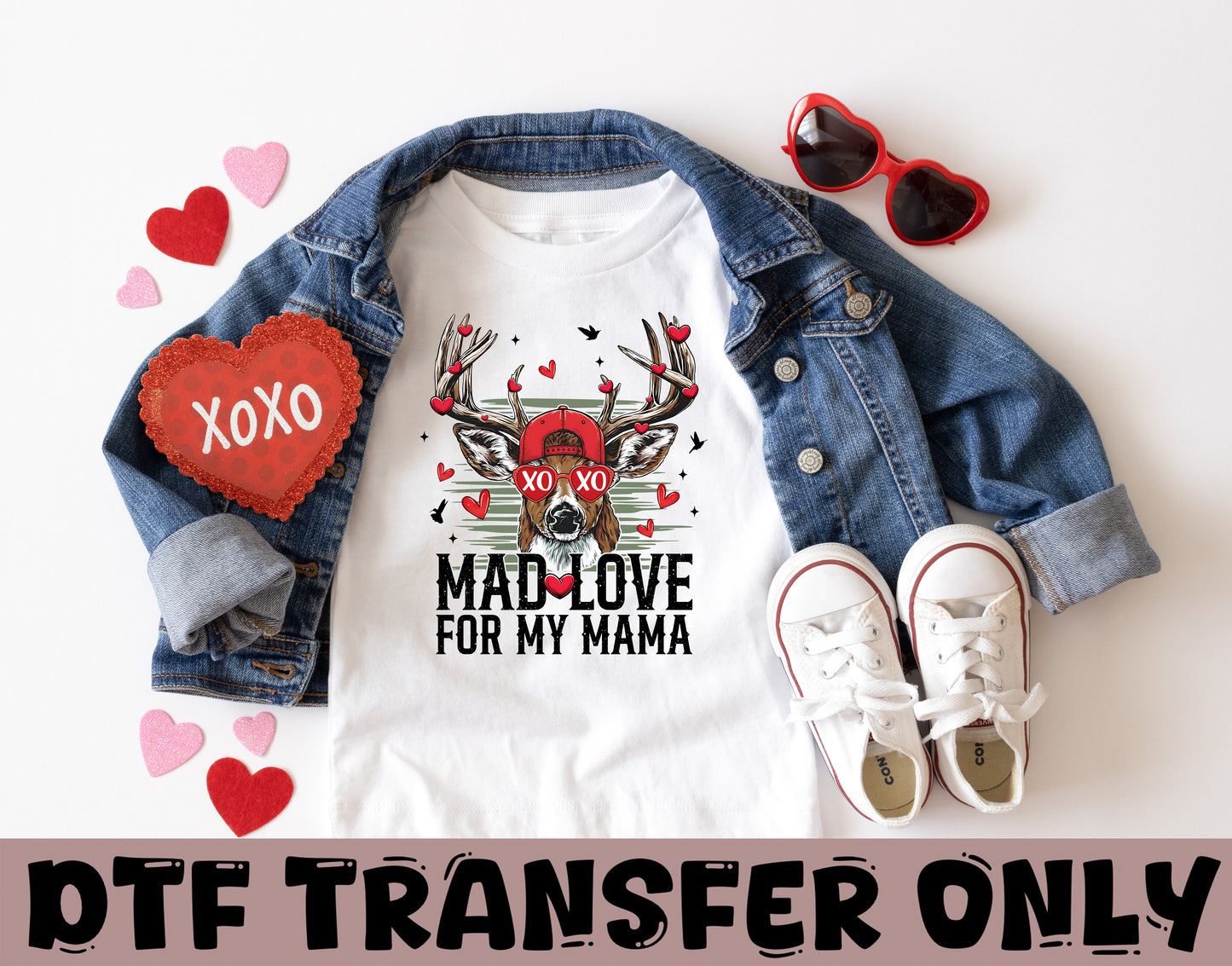 Mad Love for my Mama Valentine's Day DTF Transfer
