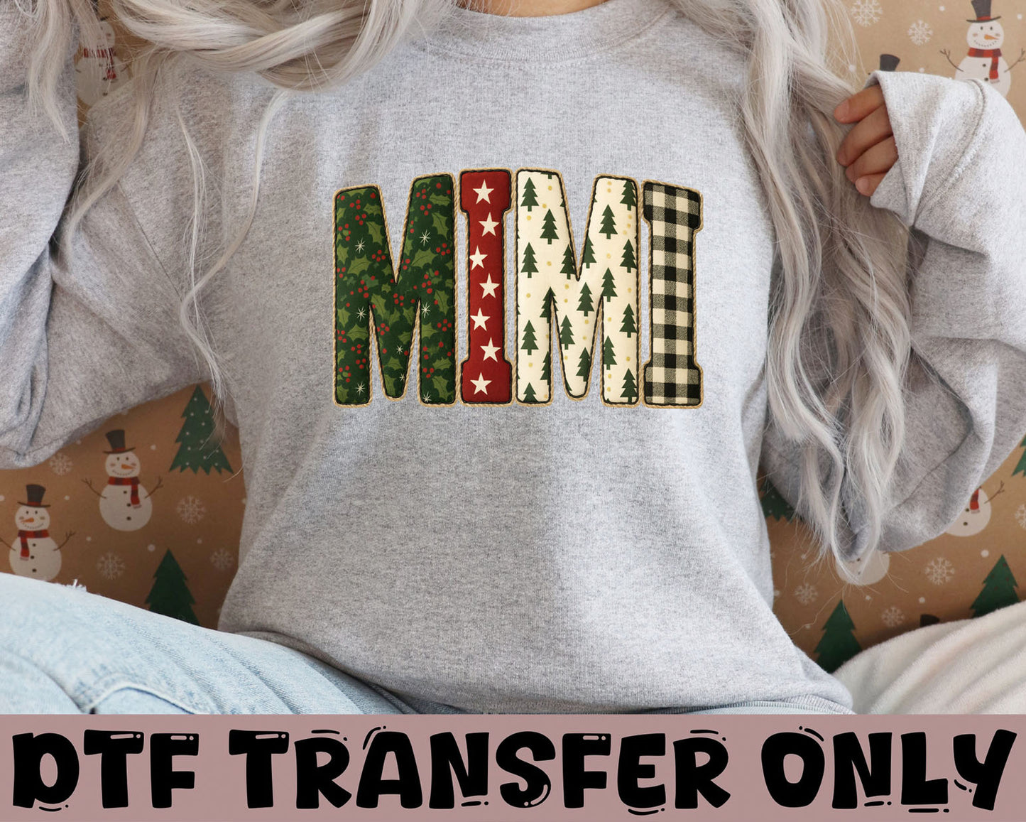 Mimi Christmas DTF Transfer