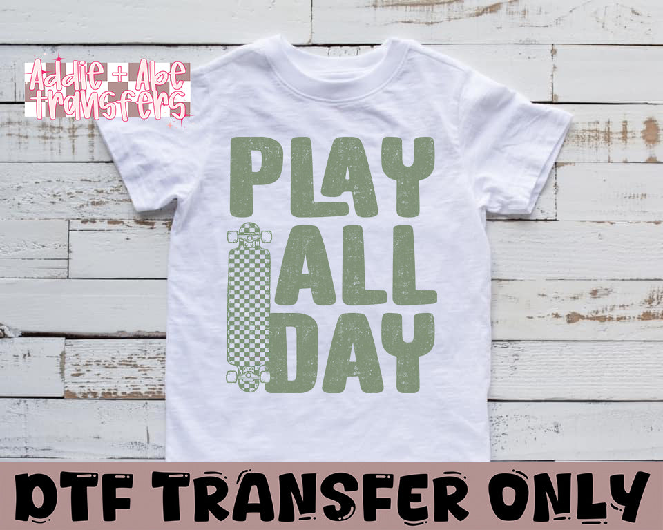 Play all Day DTF Transfer