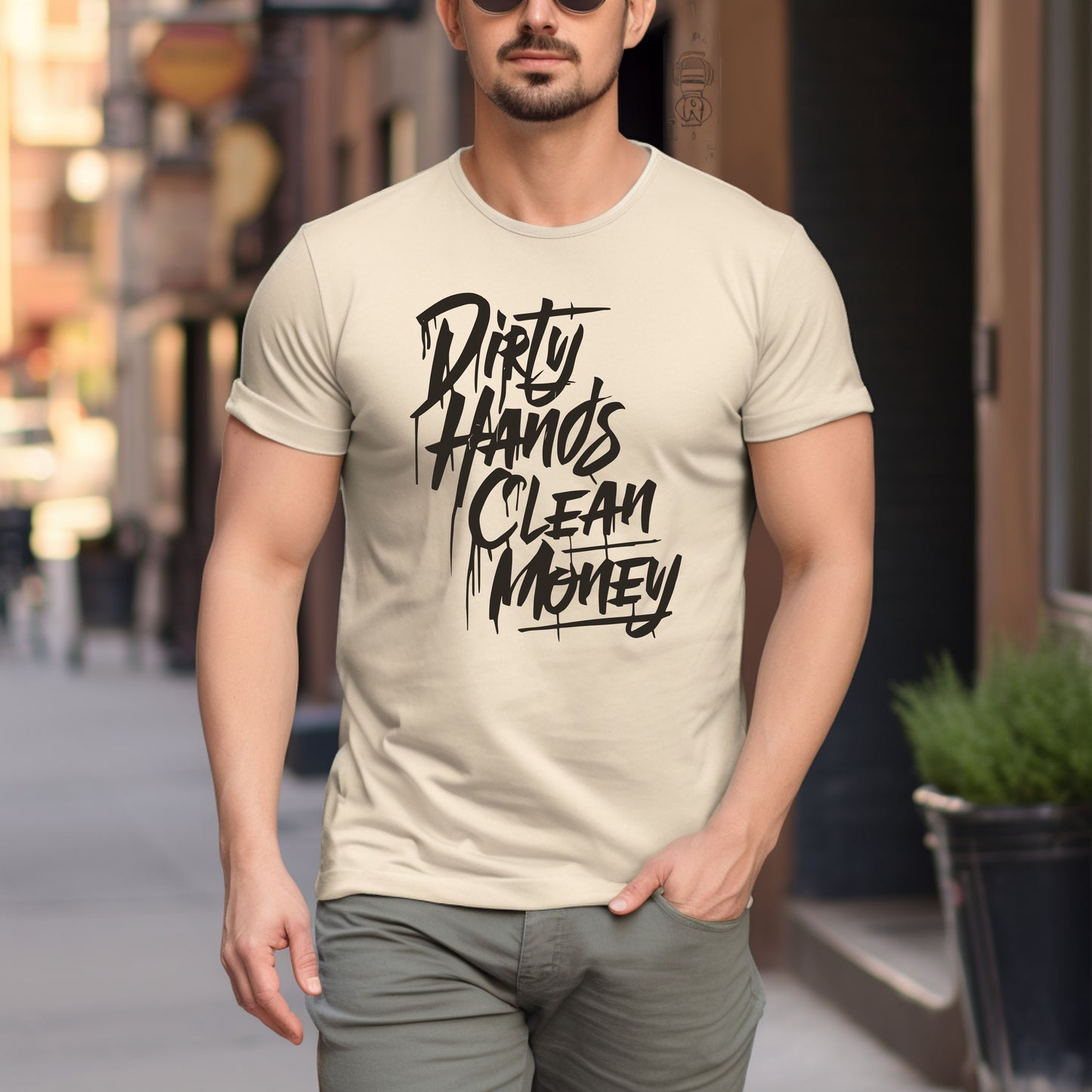 Dirty Hands Clean Money DTF Transfer
