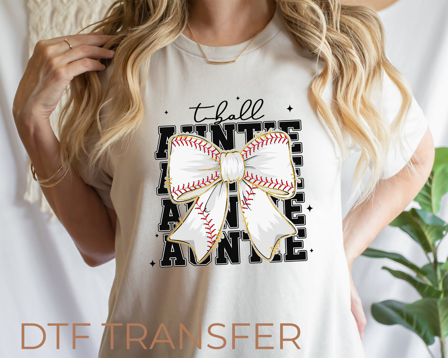 T-Ball Auntie Custom DTF Transfer