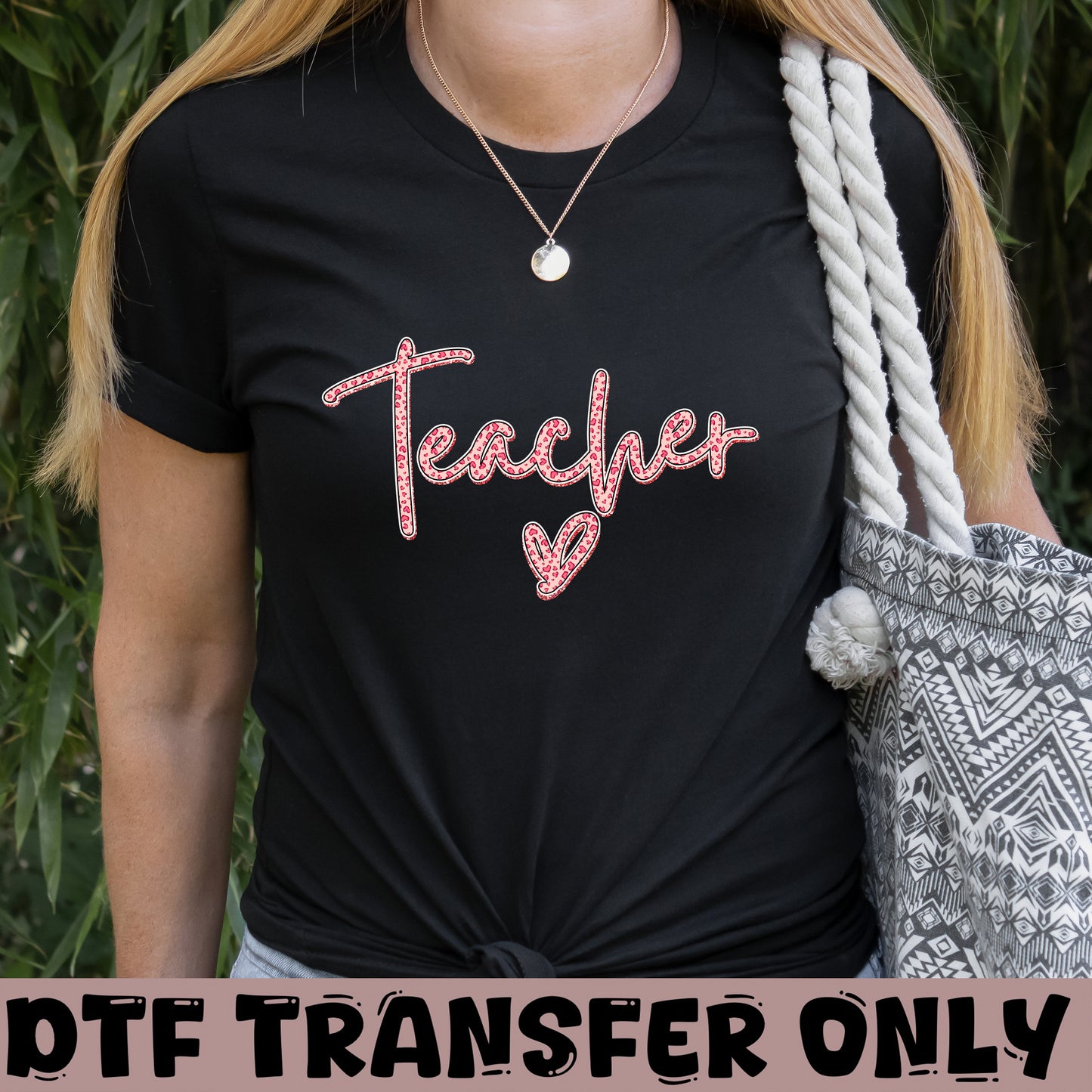 Teacher Cheetah Print DTF Transfer