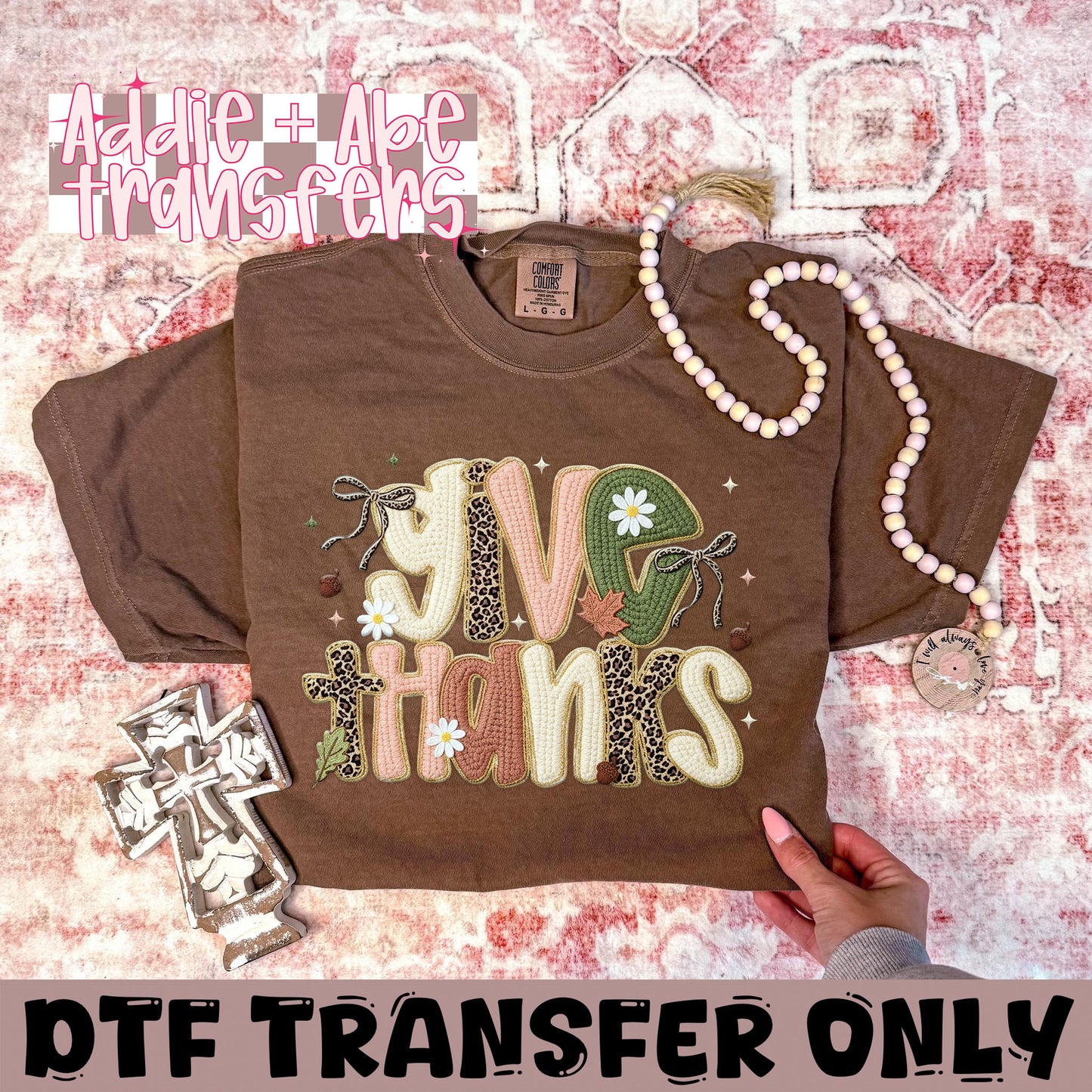 Give Thanks DTF Transfer