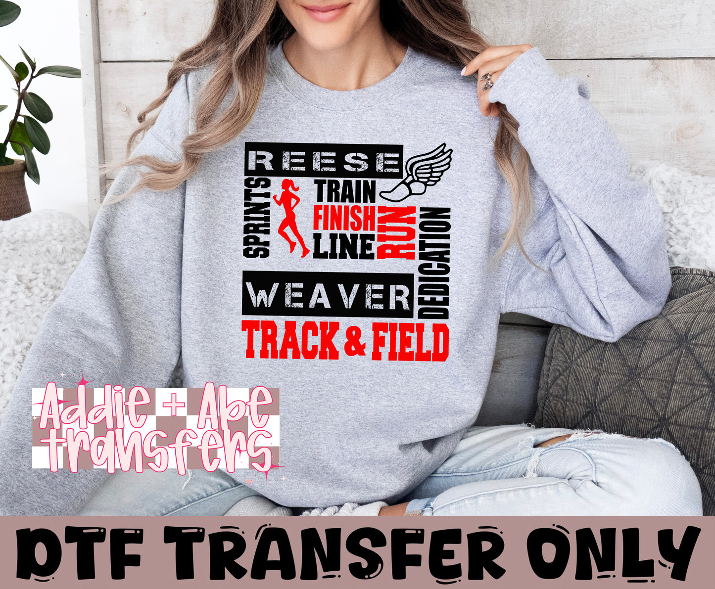 Field & Track Personalized DTF Transfer