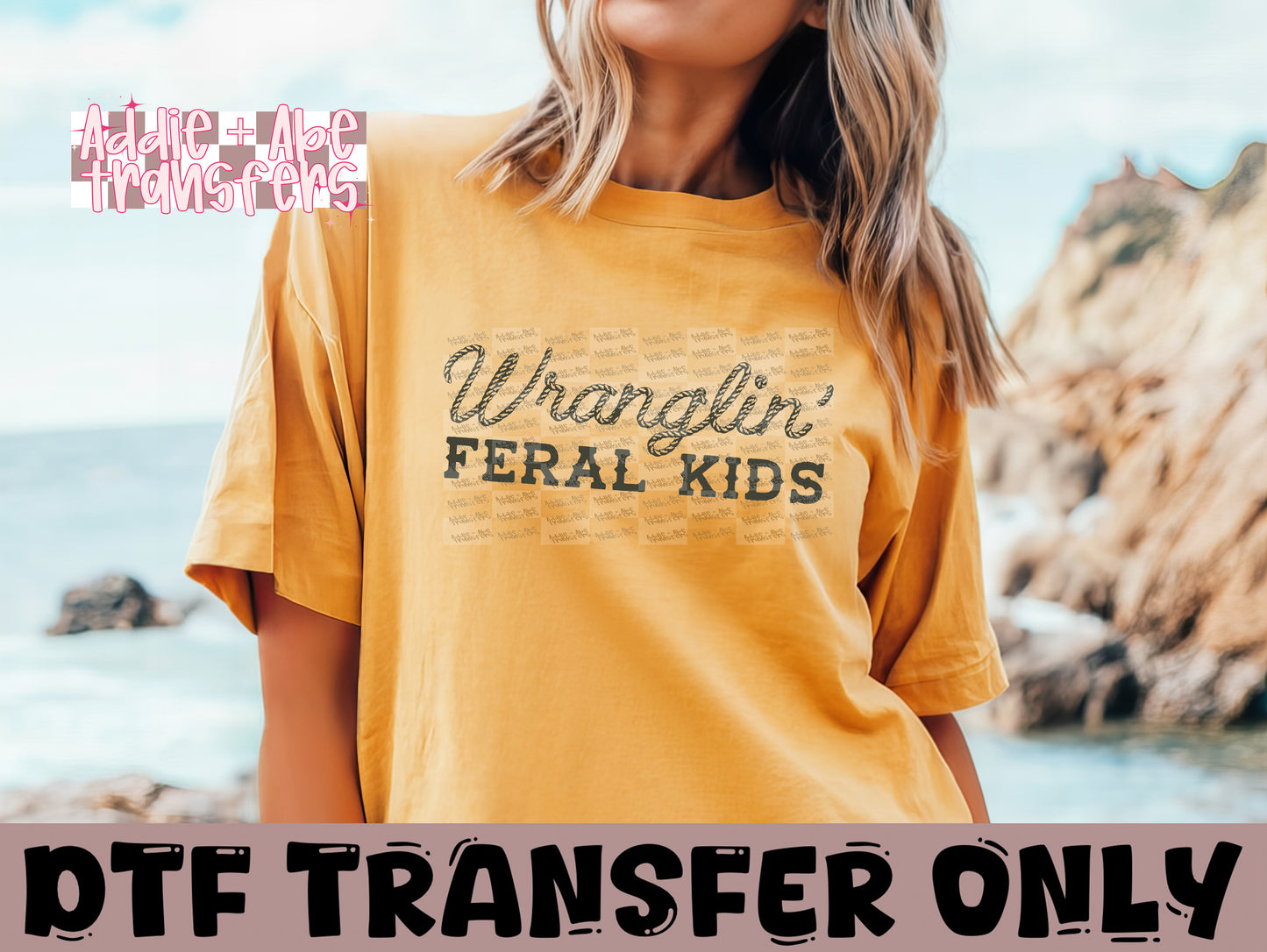 Wranglin Feral Kids DTF Transfer