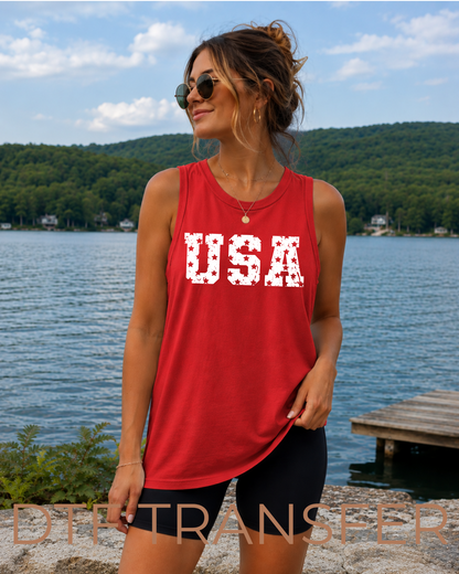 USA Distressed DTF Transfer