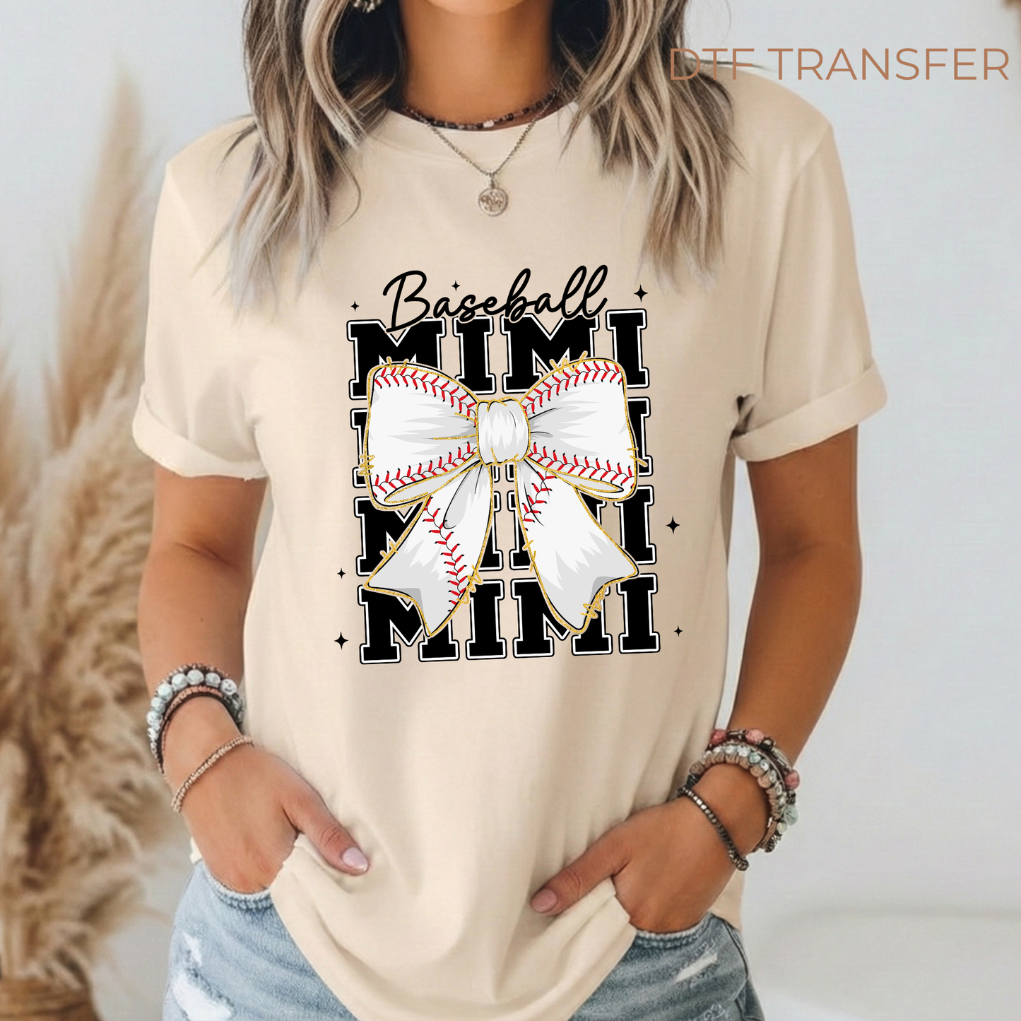 Baseball Mimi Custom DTF Transfer