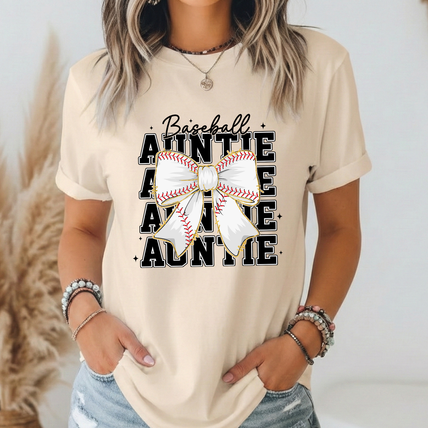 Baseball Auntie Personalized DTF Transfer