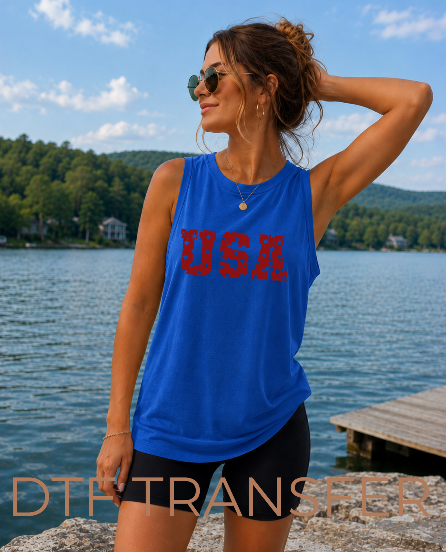 USA Distressed DTF Transfer
