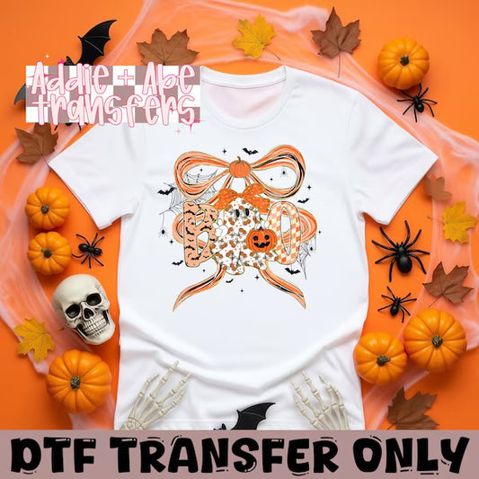 Boo Bows Girls Halloween DTF
