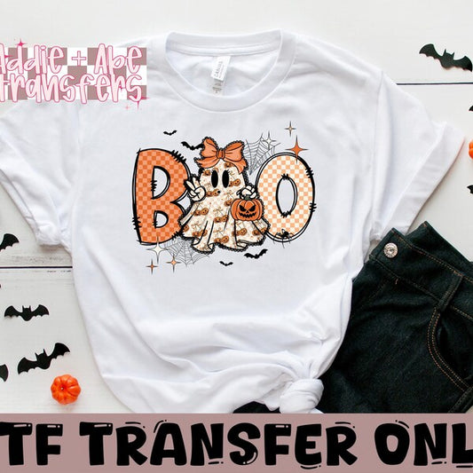 Boo Girls Halloween DTF