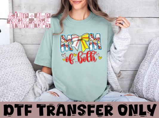 Mom of Both DTF Transfer