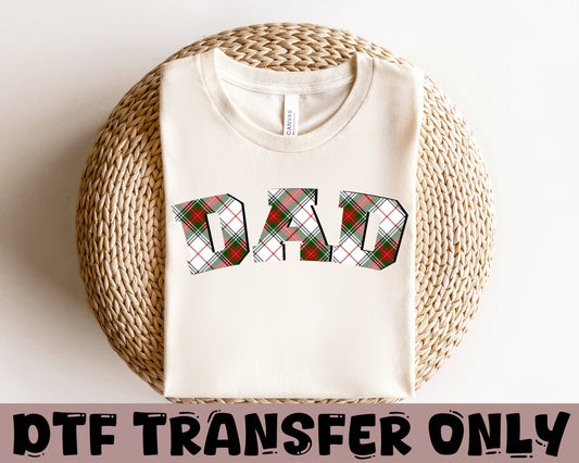 Mom Plaid Christmas DTF Transfer