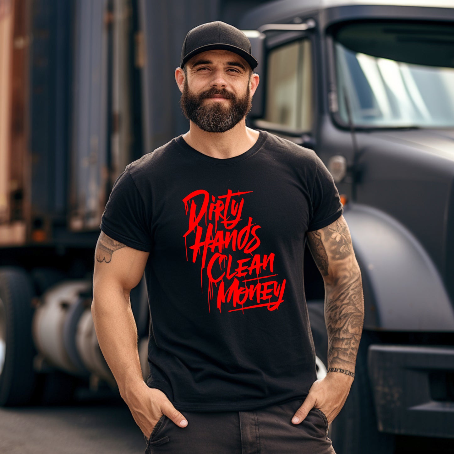 Dirty Hands Clean Money DTF Transfer