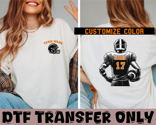 Custom football DTF Transfer