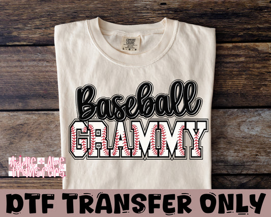 Baseball Grammy DTF Transfer