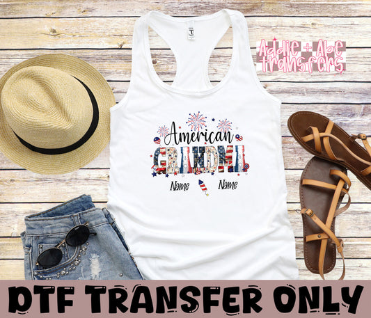 American Grandma Custom DTF Transfer