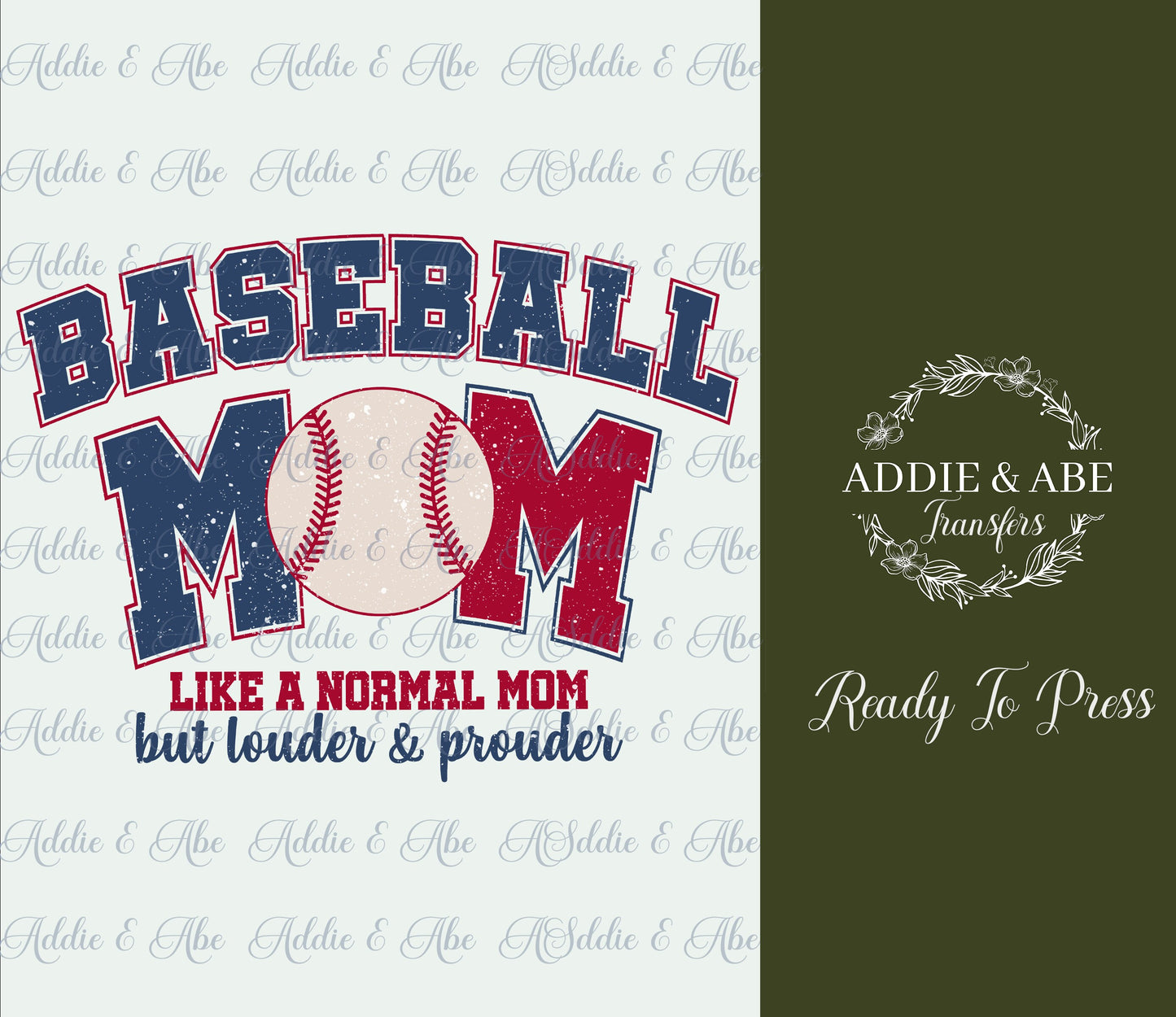 Baseball Mom DTF Transfer