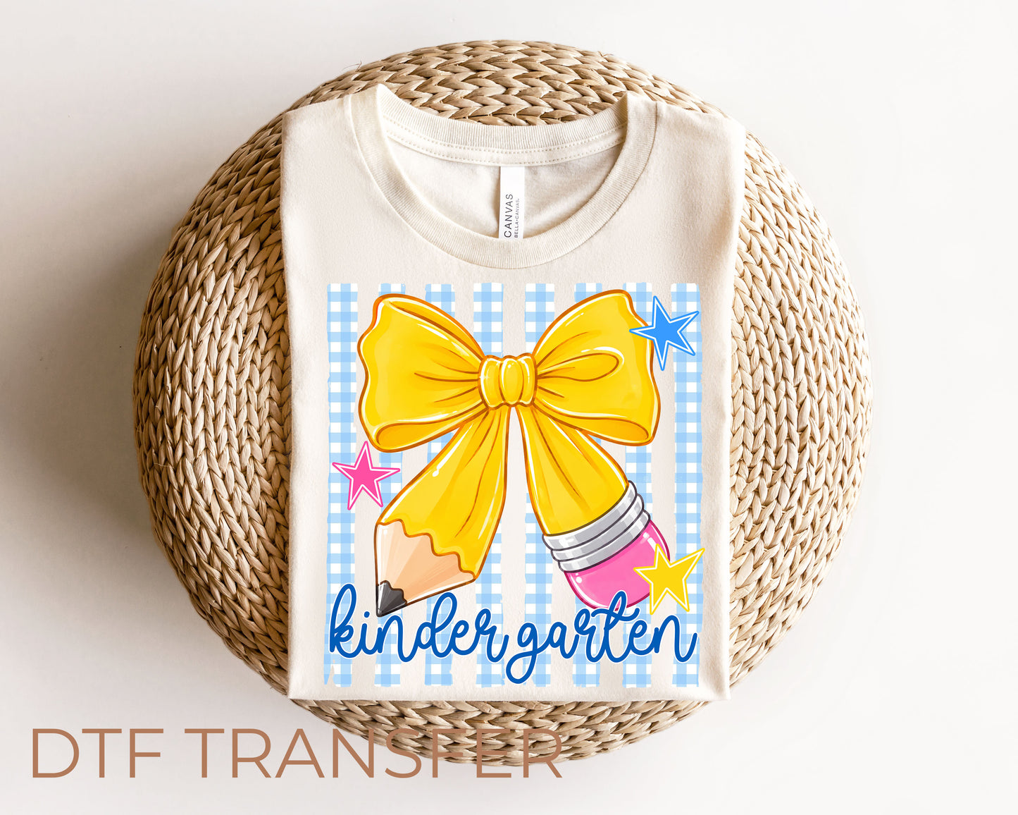 Kindergarten  Bow DTF Transfer