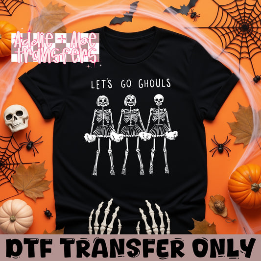 Let's go Ghouls Cheer DTF Transfer