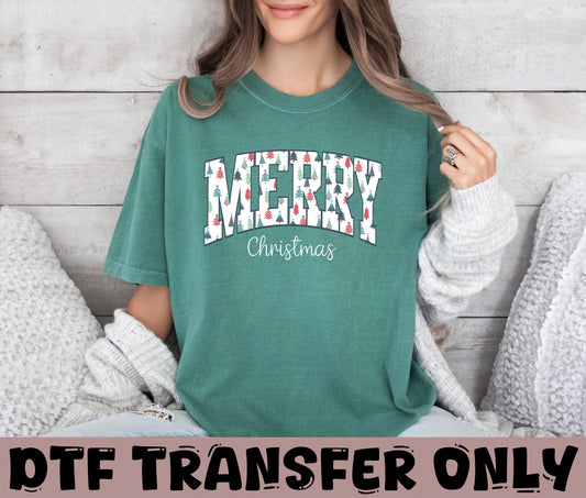 Merry Christmas DTF Transfer