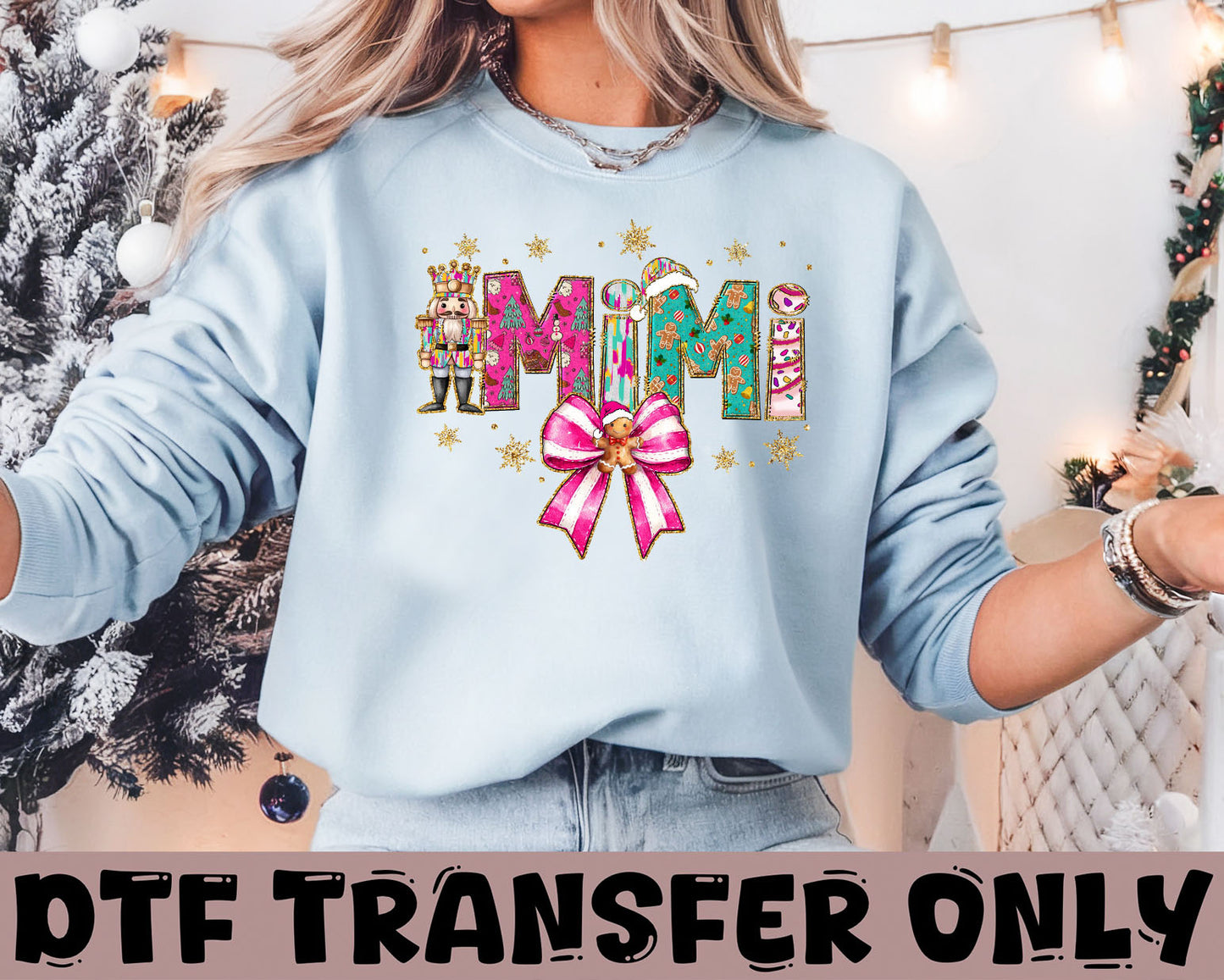 Mimi Christmas DTF Transfer