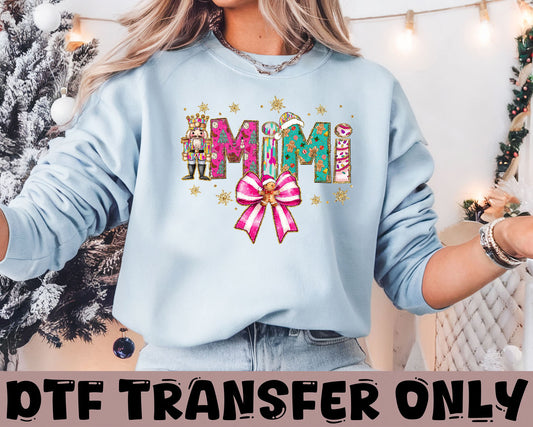 Mimi Christmas DTF Transfer
