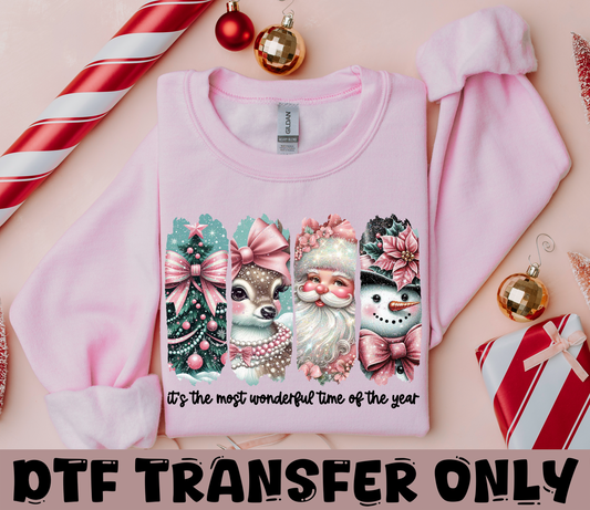 Most Wonderful time of the year DTF Transfer
