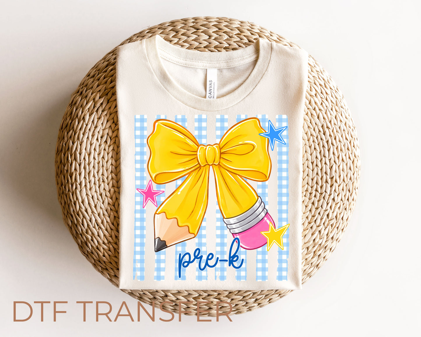 Pre-K Bow DTF Transfer