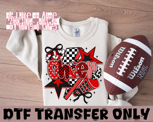 Red Cheer DTF Transfer