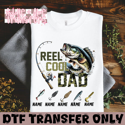 Reel Cool Dad Personalized DTF Transfer