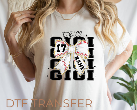 T-Ball Gigi Custom DTF Transfer