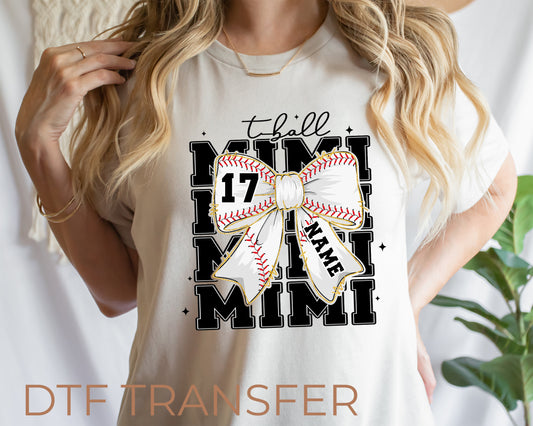 T-Ball Mimi Custom DTF Transfer