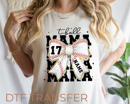 T-Ball Mama Custom DTF Transfer