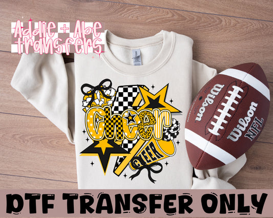 Yellow Cheer DTF Transfer